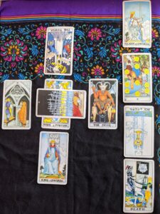 Tarot-Karten-Layout: Keltisches Kreuz